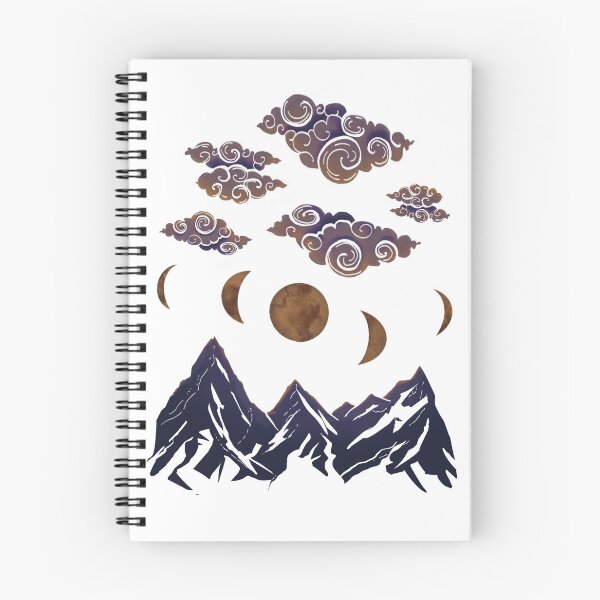 Item preview, Midnight Visions: Mountains & Moon Phases by NoRush designed and sold by NoRush..