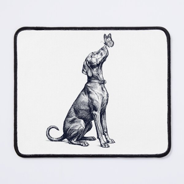 Item preview, Vintage Vizsla with Butterfly Dog Lover designed and sold by DoodleTortle.