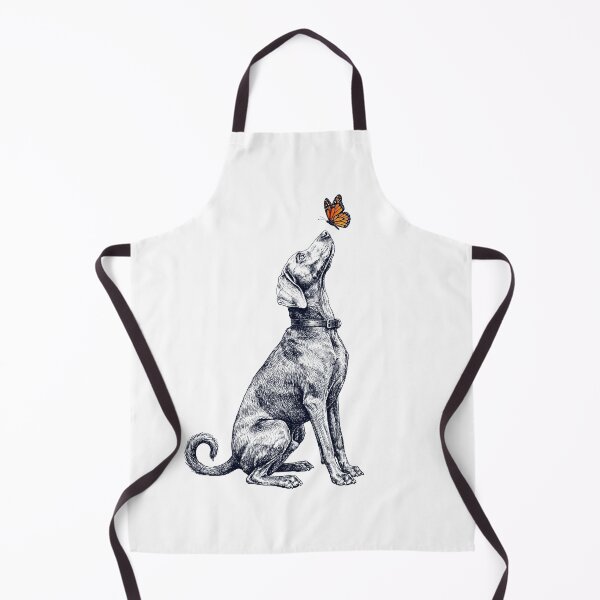 Item preview, Vintage Weimaraner with Butterfly Dog Lover designed and sold by DoodleTortle.