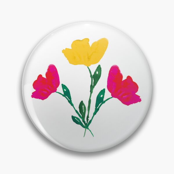 Item preview, White version of Vibrant spring pattern with tulips  designed and sold by studiodrchicken.