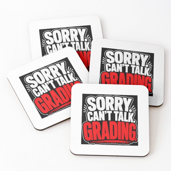 Item preview, Sorry Can’t Talk Grading Funny Teacher Sticker | Classroom Humor Design designed and sold by Petringo.