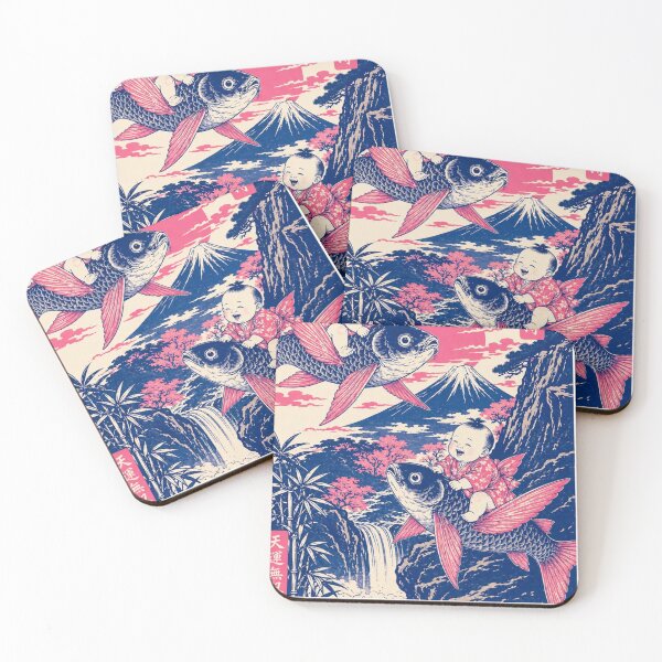 Item preview, whimsical flying fish babies designed and sold by ink about tropical.