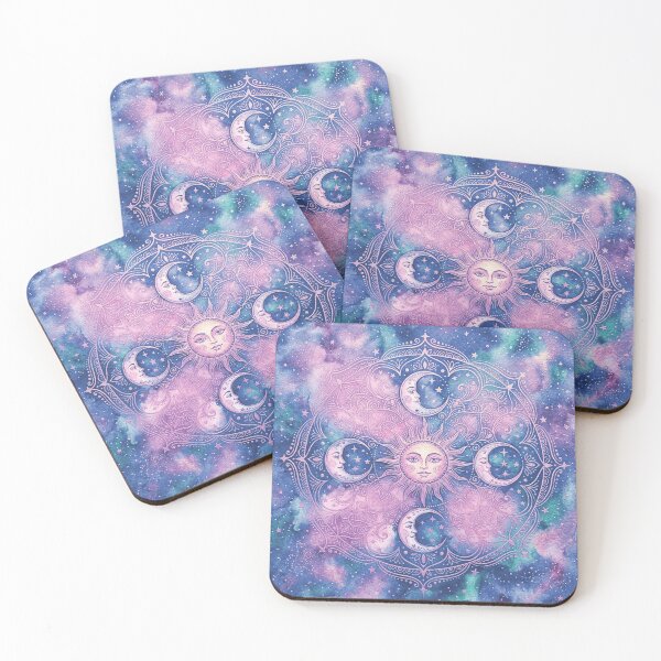 Item preview, Celestial Sun & Moon Mandala Galaxy Nebula  designed and sold by NdesignTrend.