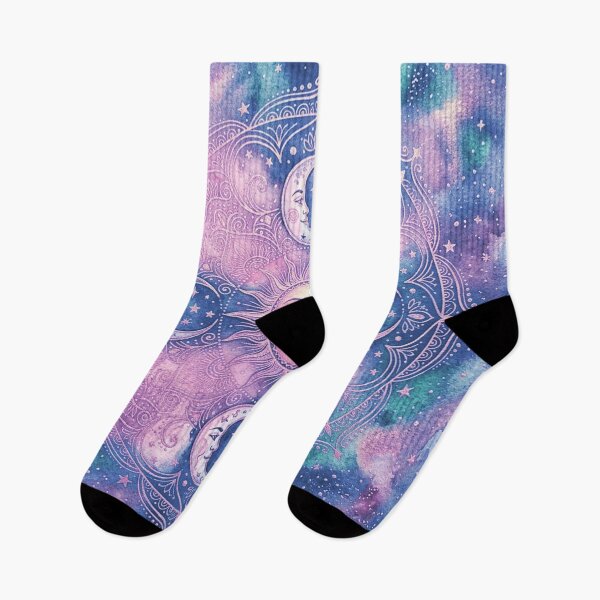 Item preview, Celestial Sun & Moon Mandala Galaxy Nebula  designed and sold by NdesignTrend.