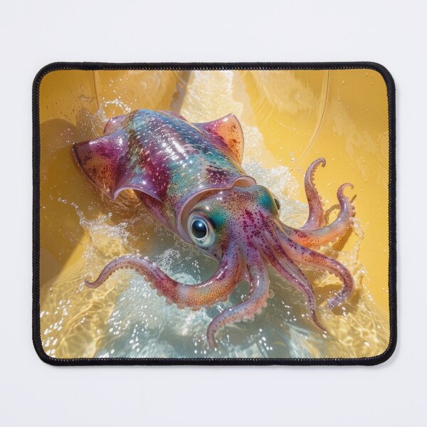 Item preview, Colorful Squid Has Fun at the Water Park designed and sold by Tridentulus.
