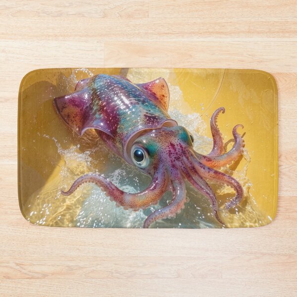 Item preview, Colorful Squid Has Fun at the Water Park designed and sold by Tridentulus.