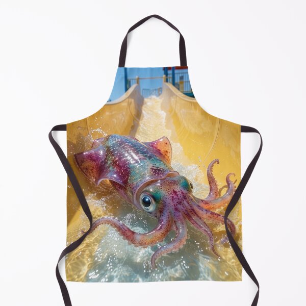 Item preview, Colorful Squid Has Fun at the Water Park designed and sold by Tridentulus.