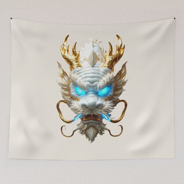 Item preview, SILK & STONE — Imperial Dragon: White Jade & Electric Neon I No. 01 designed and sold by Shift-Bloom.