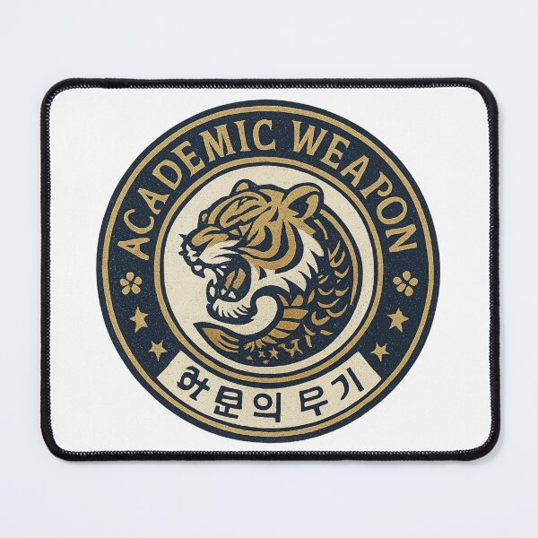 Item preview, 학문의 무기 Academic Weapon — Japanese Varsity Crest Streetwear Badge Tee designed and sold by RAWTHREAD77.