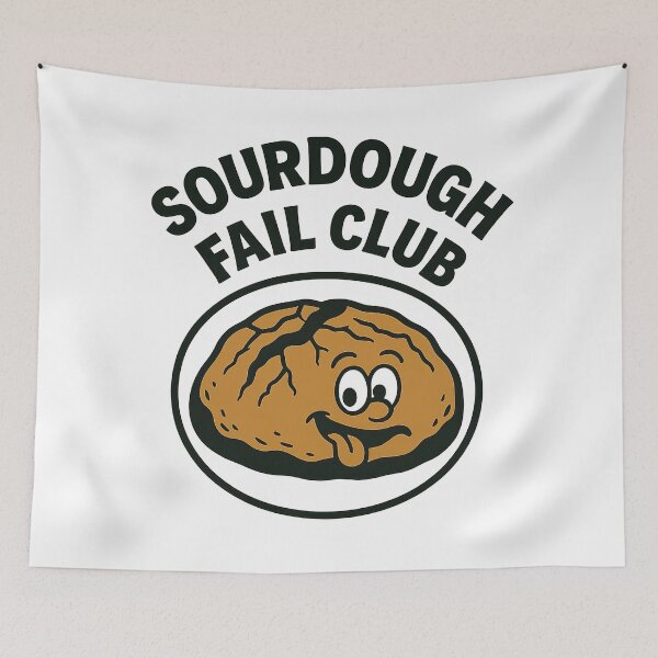 Item preview, Sourdough Fail Club Baking Humor designed and sold by Retr0Tshirts.