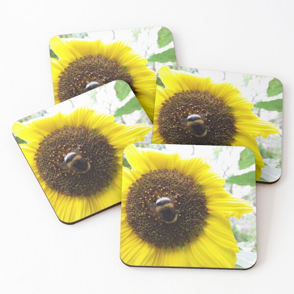 Item preview, Girasol con abejorro designed and sold by Farbfroh.