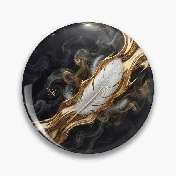 Item preview, Nafas Wing: Molten Liquid Gold & Ethereal Smoke Signature Feather designed and sold by Nafas Wing.