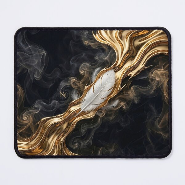 Item preview, Nafas Wing: Molten Liquid Gold & Ethereal Smoke Signature Feather designed and sold by Nafas Wing.