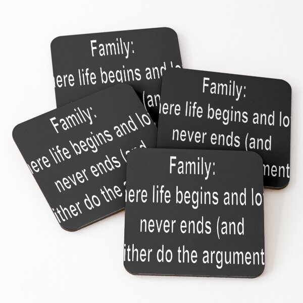 Item preview, Family Where life begins and love never ends (and neither do the arguments) designed and sold by loveling.