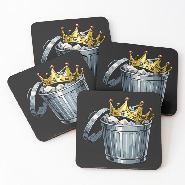 Item preview, Trash Can Crown King Humorous Sarcastic Design designed and sold by Tsugraf Designs.