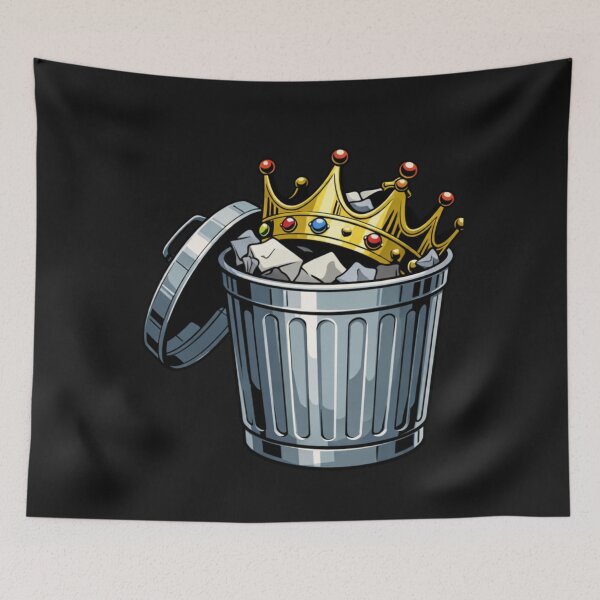 Item preview, Trash Can Crown King Humorous Sarcastic Design designed and sold by Tsugraf Designs.