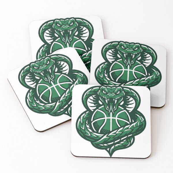 Item preview, Aggressive Green Mamba Basketball Snake Mascot designed and sold by Pandora´s Box.