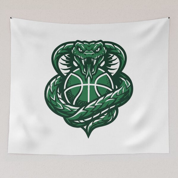 Item preview, Aggressive Green Mamba Basketball Snake Mascot designed and sold by Pandora´s Box.