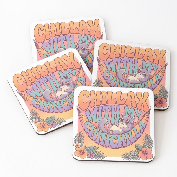 Item preview, Chinchilla Lover Gift – “Chillax with My Chinchilla” Cute Funny Design designed and sold by UniqueArtsOnly.