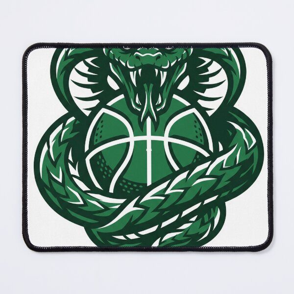 Item preview, Aggressive Green Mamba Basketball Snake Mascot designed and sold by Pandora´s Box.