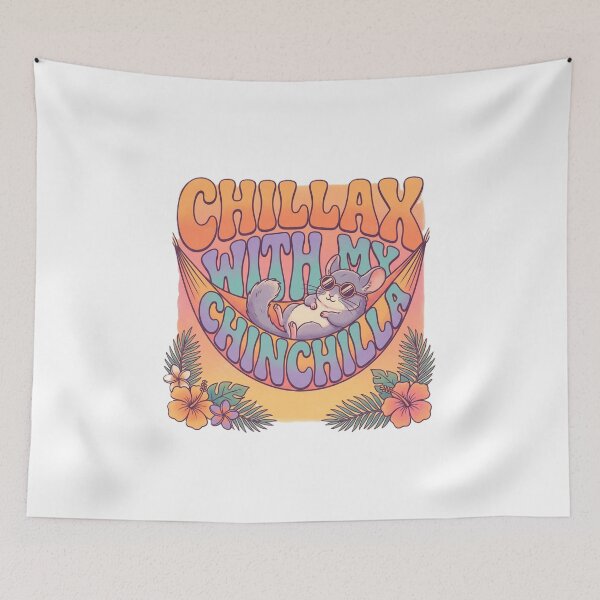 Item preview, Chinchilla Lover Gift – “Chillax with My Chinchilla” Cute Funny Design designed and sold by UniqueArtsOnly.