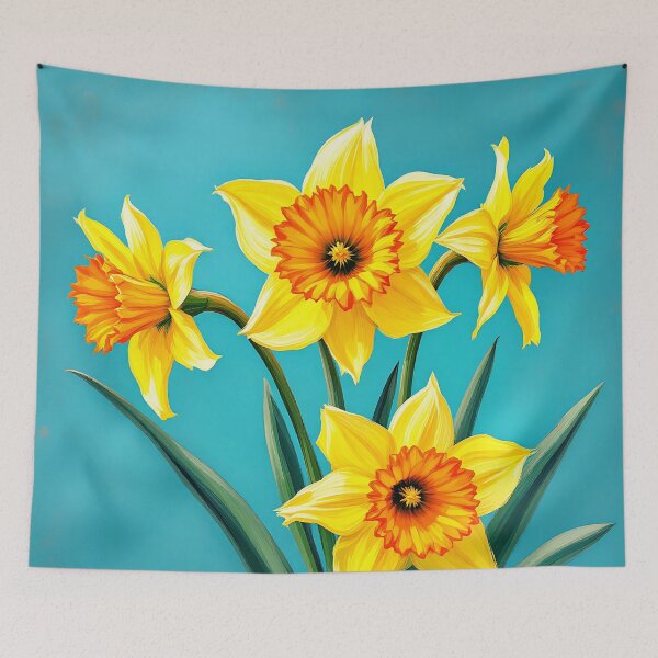 Item preview, Yellow Daffodil Flowers Design designed and sold by roxysnextgenart.