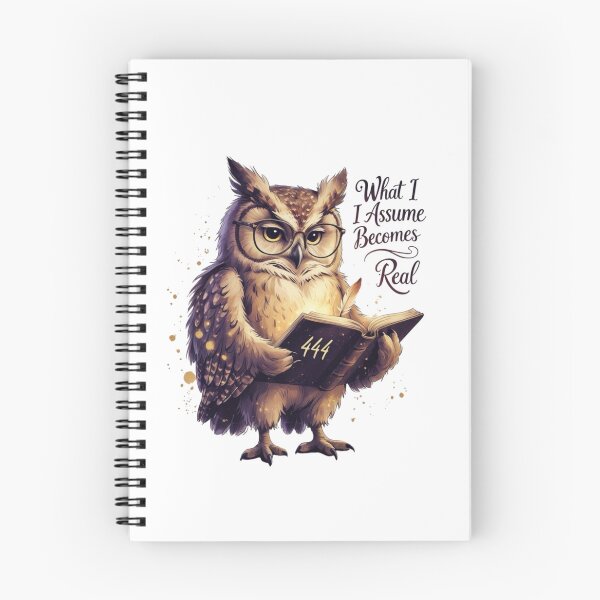 Item preview, What I Assume Becomes Real 444 Cute Owl Woodland Nursery Art designed and sold by AQUILAKREO.