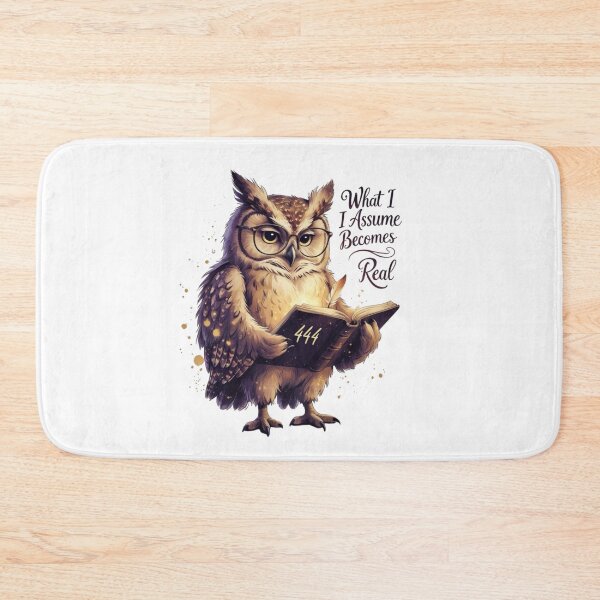 Item preview, What I Assume Becomes Real 444 Cute Owl Woodland Nursery Art designed and sold by AQUILAKREO.