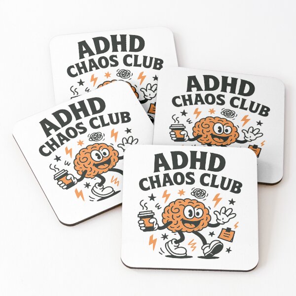 Item preview, ADHD Chaos Club Funny Relatable designed and sold by Retr0Tshirts.