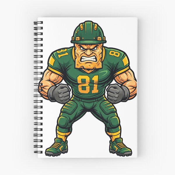 Item preview, Aggressive Cheese Head Football Player Mascot 81 designed and sold by Pandora´s Box.