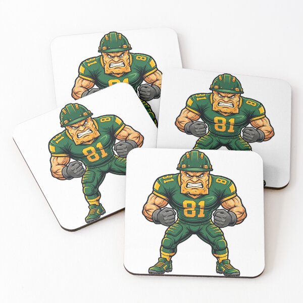 Item preview, Aggressive Cheese Head Football Player Mascot 81 designed and sold by Pandora´s Box.