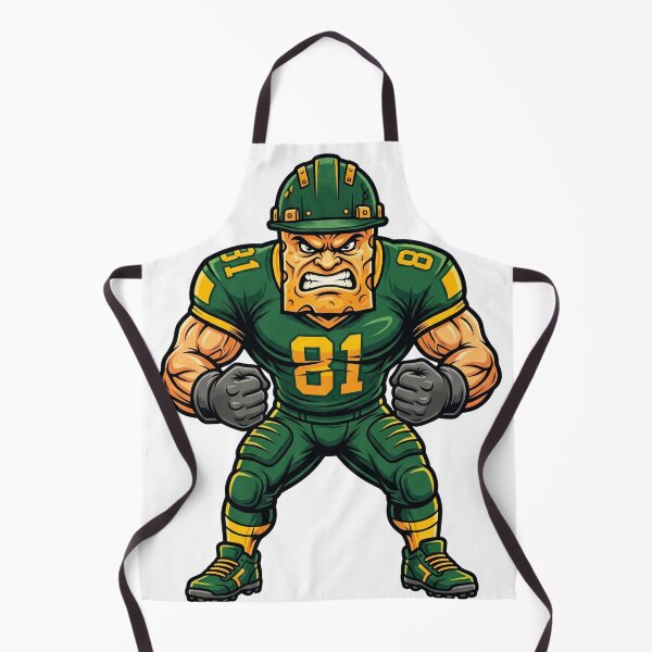 Item preview, Aggressive Cheese Head Football Player Mascot 81 designed and sold by Pandora´s Box.