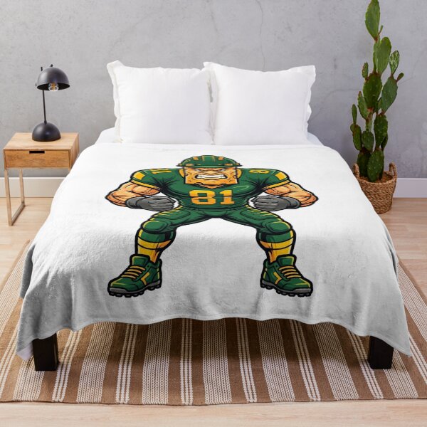Item preview, Aggressive Cheese Head Football Player Mascot 81 designed and sold by Pandora´s Box.