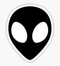 Black Alien 1 Sticker