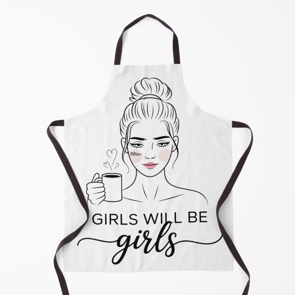 Item preview, Girls Will Be Girls – Messy Bun Coffee Aesthetic Funny Girl Design designed and sold by ArcticFoxStudio.