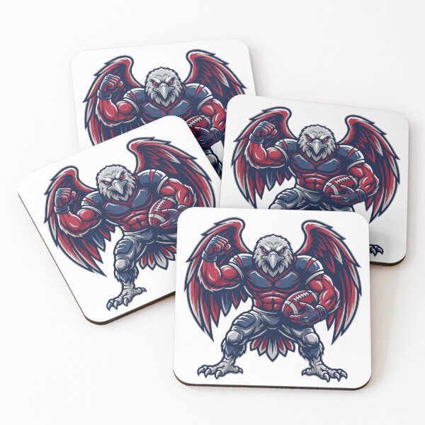 Item preview, Fierce Eagle Football Mascot Winged Warrior designed and sold by Pandora´s Box.