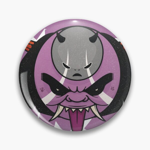 Item preview, Oni Twin Soul - Purple Demon Mask with Baby Hannya Face designed and sold by ropexxx.