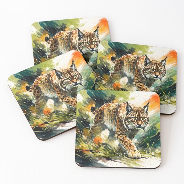 Item preview, Majestic Lynx in Vibrant Landscape designed and sold by cuprum.