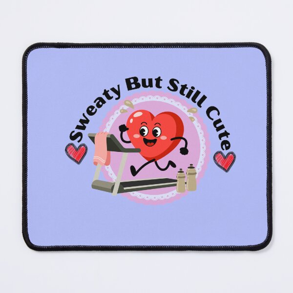 Item preview, Sweaty But Still Cute Gym Shirt , Funny Workout Motivation Cute Heart Design designed and sold by Palette-Vibes.
