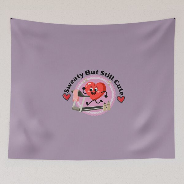 Item preview, Sweaty But Still Cute Gym Shirt , Funny Workout Motivation Cute Heart Design designed and sold by Palette-Vibes.