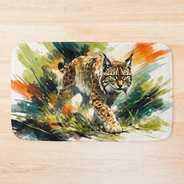 Item preview, Majestic Lynx in Vibrant Landscape designed and sold by cuprum.