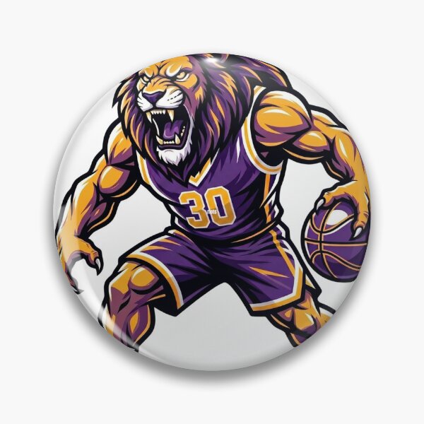 Item preview, Aggressive Basketball Lion Mascot Golden 30 designed and sold by Pandora´s Box.