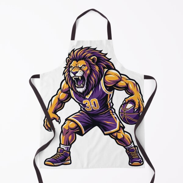 Item preview, Aggressive Basketball Lion Mascot Golden 30 designed and sold by Pandora´s Box.