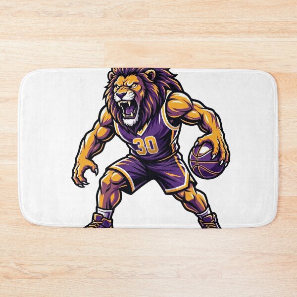 Item preview, Aggressive Basketball Lion Mascot Golden 30 designed and sold by Pandora´s Box.