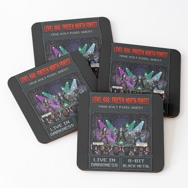 Item preview, Black metal band music pixel art designed and sold by MetalSatyrShop.
