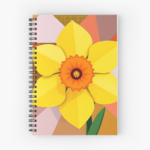 Item preview, Geometric Daffodil Flower Design designed and sold by roxysnextgenart.