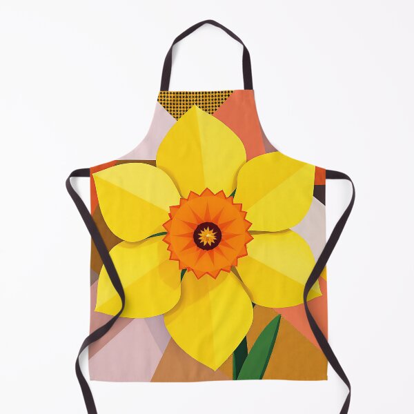 Item preview, Geometric Daffodil Flower Design designed and sold by roxysnextgenart.