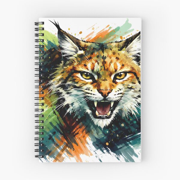 Item preview, Retrato dinámico de un gato montés designed and sold by cuprum.