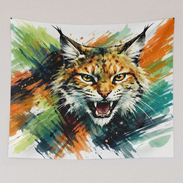 Item preview, Dynamic Wildcat Portrait designed and sold by cuprum.