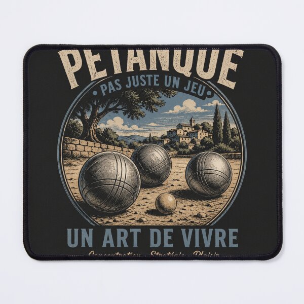 Item preview, Un Art De Vivre - petanque t-shirt design designed and sold by BouleDogs.